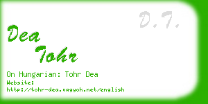 dea tohr business card